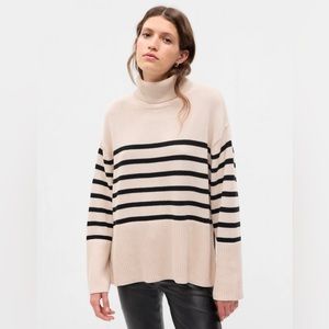 Petite Small Split-Hem Turtleneck Sweater